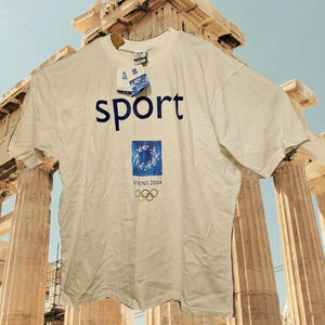 Vintage Olympics Athens 2004 Shirt Size XXL High-Q Made In Greece New With Tags